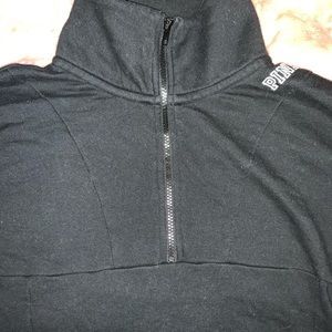 pink brand quarter zip
